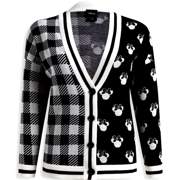 ❤️NWT VINTAGE TORRID CARDIGAN - MICKEY MINNIE MOUSE - JACQUARD SWEATER PLUS SIZE - Picture 9 of 12